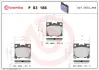 Тормозные колодки brembo P83186