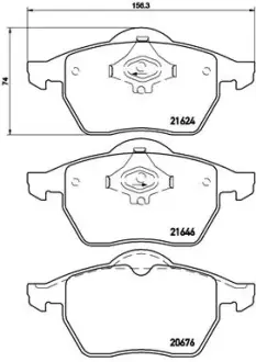 Тормозні (гальмівні) колодки Brembo P85 036