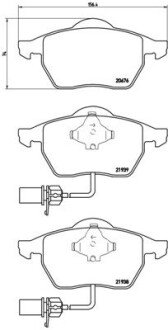 Тормозные колодки brembo P85037 на Ауди А4 б7