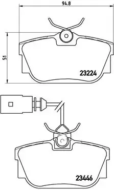 Тормозные колодки brembo P85046