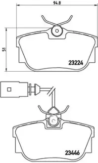 Тормозные колодки brembo P85046
