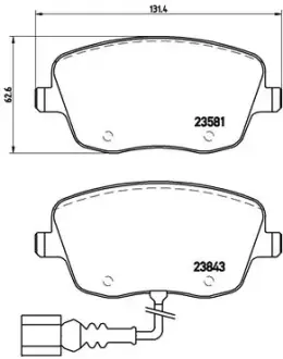 Тормозні (гальмівні) колодки Brembo P85077
