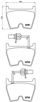 Тормозні (гальмівні) колодки Brembo P85 078