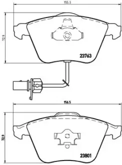 Тормозні (гальмівні) колодки Brembo P85084