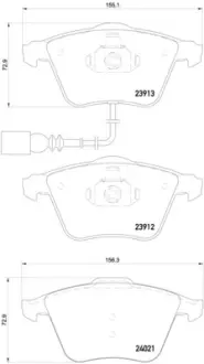 Тормозні (гальмівні) колодки Brembo P85 129