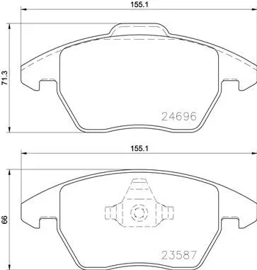 Тормозные колодки brembo P85148