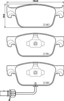 Тормозные колодки brembo P85 153