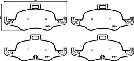 Тормозні (гальмівні) колодки Brembo P85160