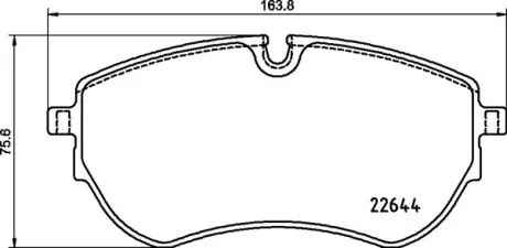Тормозные колодки brembo P85 173