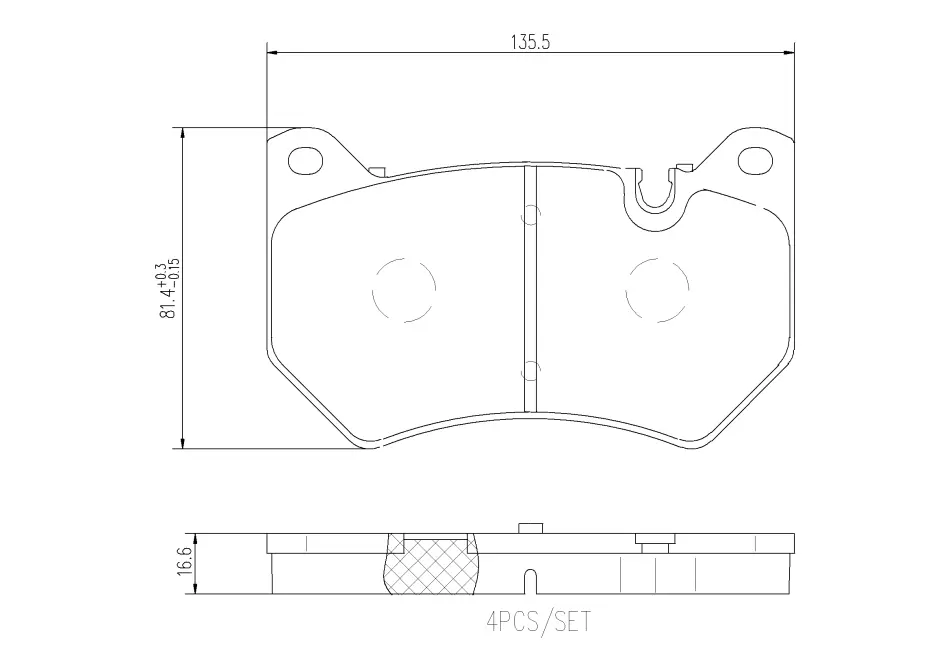 Тормозные колодки brembo P85 177