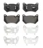Тормозные колодки brembo P85 181