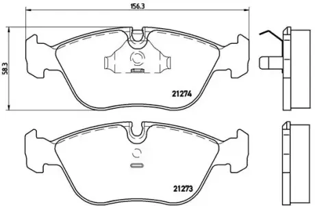 Тормозные колодки brembo P86 013