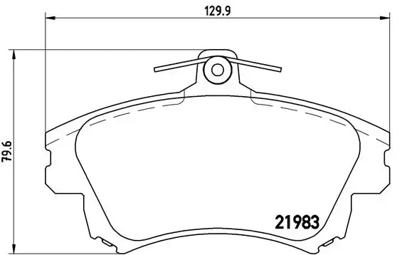 Тормозні (гальмівні) колодки Brembo P86017 (фото 1)