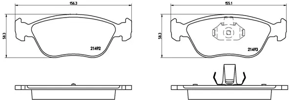 Тормозные колодки brembo P86 024