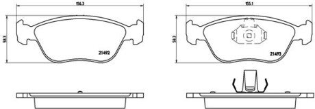 Тормозные колодки brembo P86 024