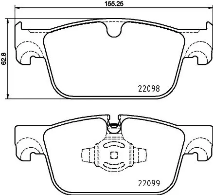 Тормозні (гальмівні) колодки Brembo P86028 (фото 1)