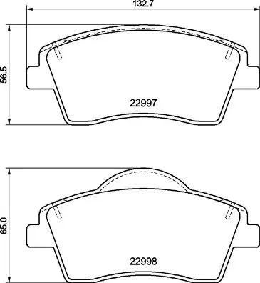Тормозные колодки brembo P86033