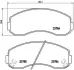 Тормозные колодки brembo P99 003