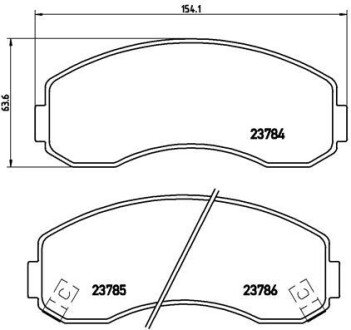 Тормозные колодки brembo P99 003