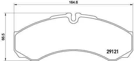 Тормозні (гальмівні) колодки Brembo PA6 021
