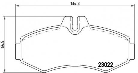 Передні тормозні (гальмівні) колодки brembo P50031