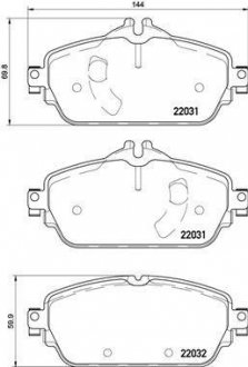 Передние тормозные колодки brembo P50119