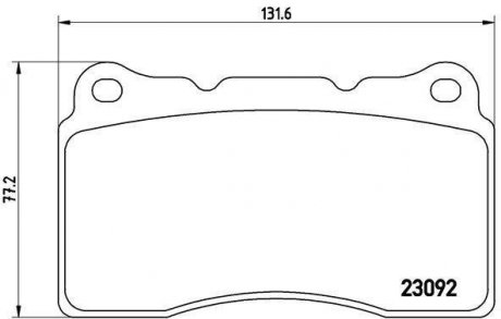 Передние тормозные колодки brembo P54040