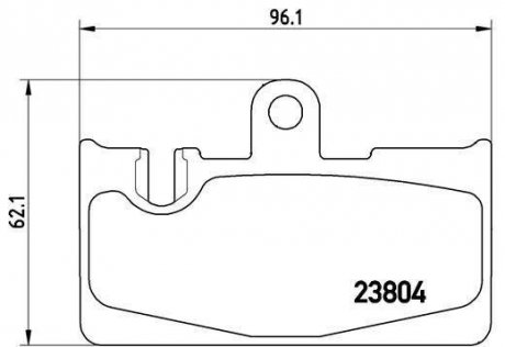 Задние тормозные колодки brembo P83059