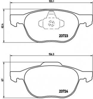 Тормозные колодки brembo P24061X