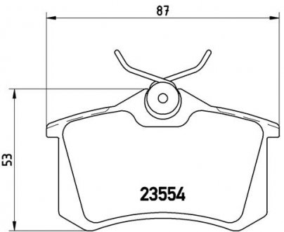 Тормозные колодки brembo P85020X