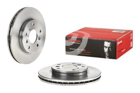 Вентилируемый тормозной диск brembo 09.5252.10