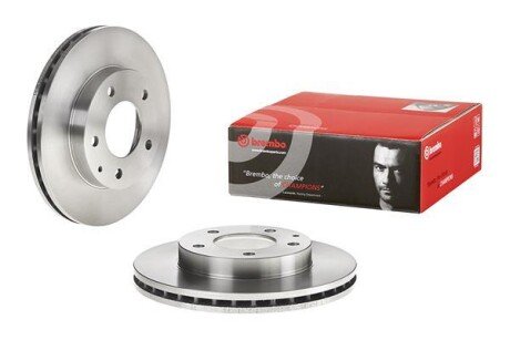 Вентильований гальмівний диск brembo 09558414