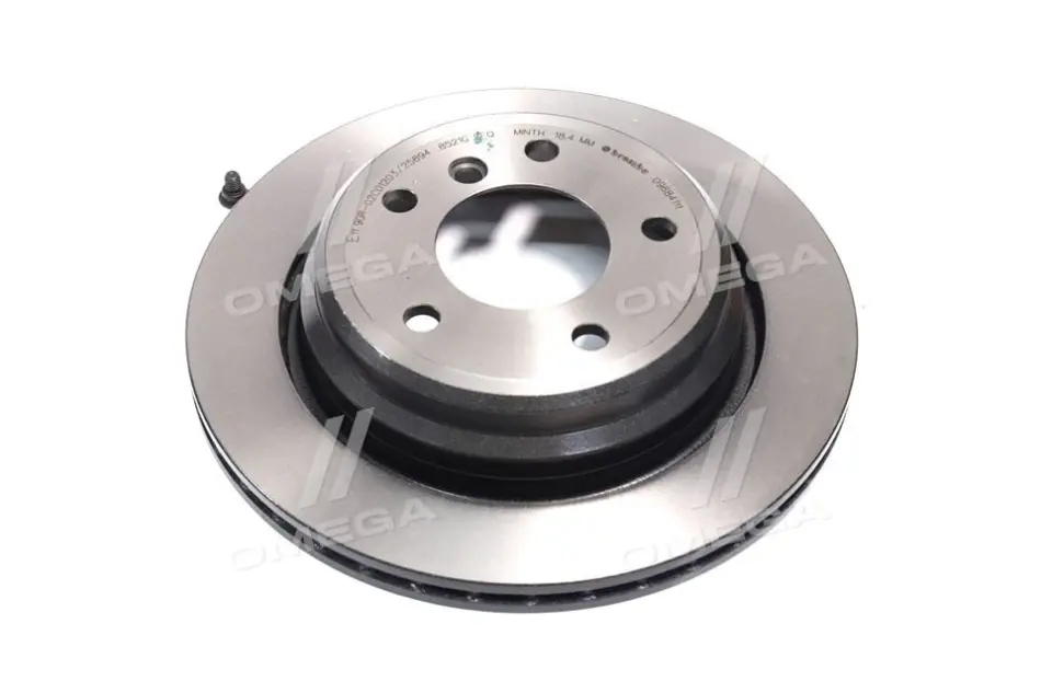 Вентильований гальмівний диск Brembo 09684111 (фото 1)
