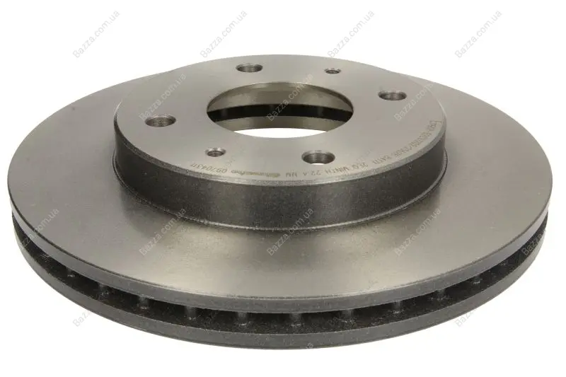Вентилируемый тормозной диск brembo 09704311