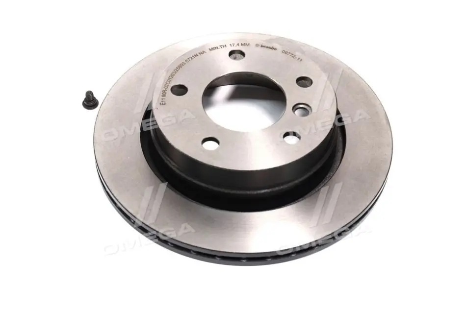 Вентильований гальмівний диск Brembo 09772711 (фото 1)