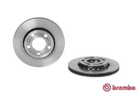 Вентилируемый тормозной диск brembo 09848311