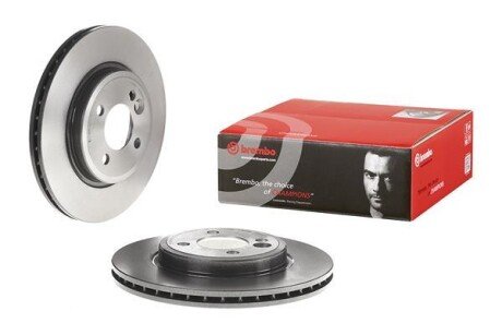 Вентильований гальмівний диск brembo 09865511