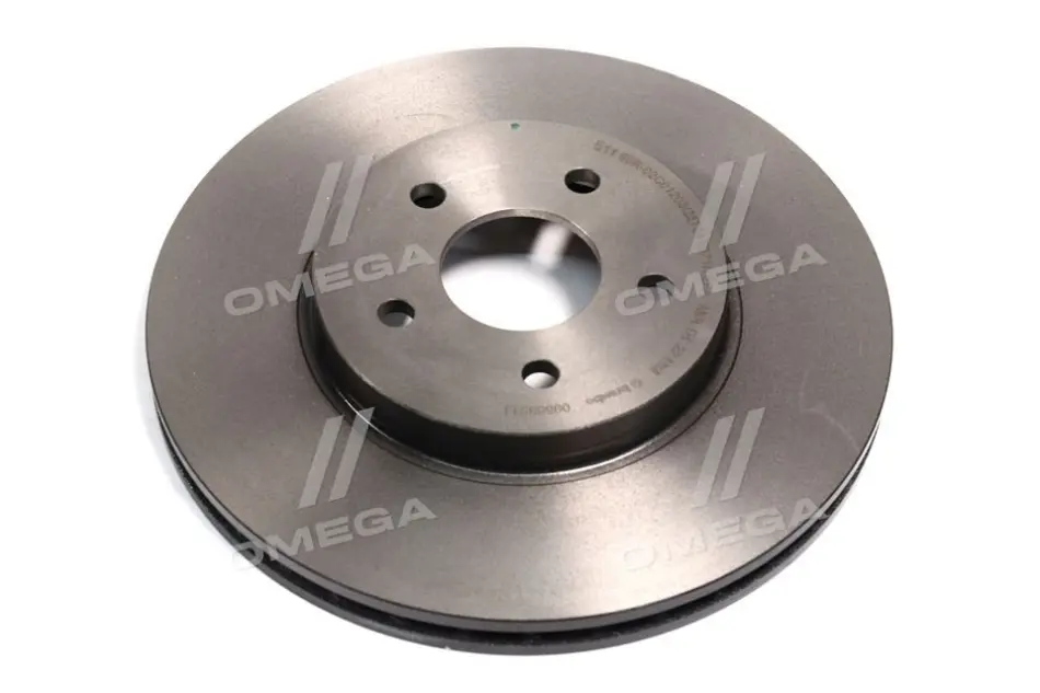 Вентильований гальмівний диск Brembo 09866511 (фото 1)