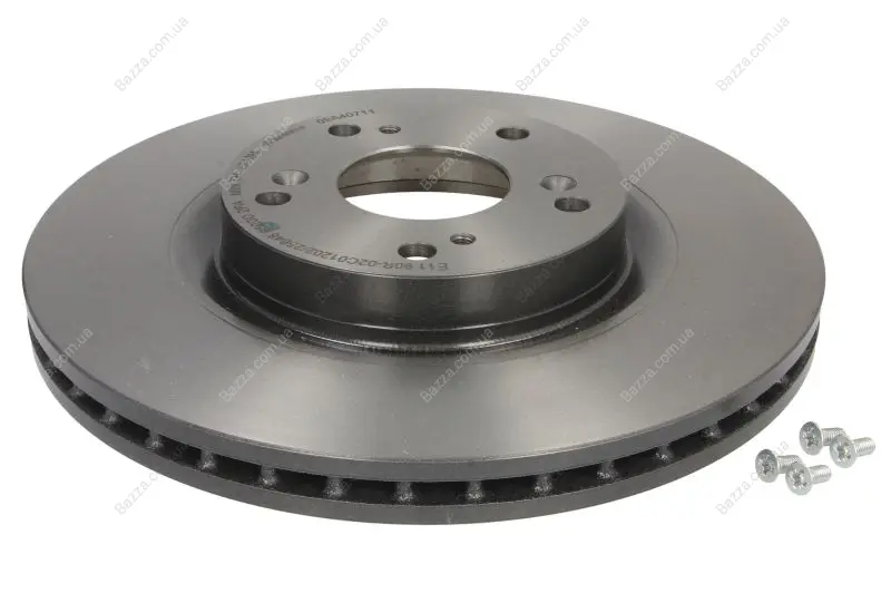 Вентильований гальмівний диск Brembo 09.A407.11 (фото 1)