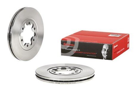 Вентильований гальмівний диск brembo 09A86210