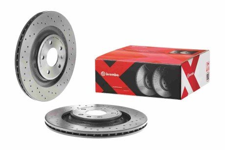 Вентилируемый тормозной диск brembo 09.B040.1X