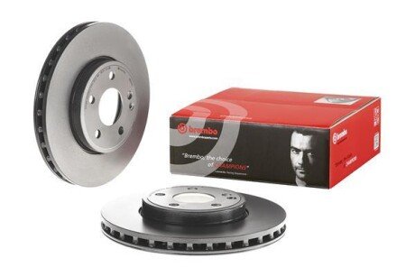 Вентилируемый тормозной диск brembo 09B34441