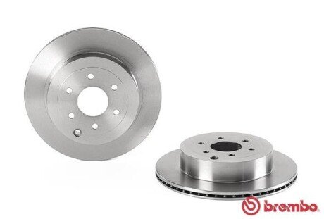 Вентилируемый тормозной диск brembo 09B59110