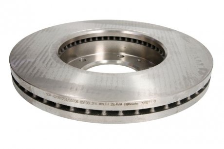 Вентильований гальмівний диск brembo 09B61110