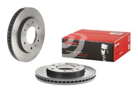 Вентилируемый тормозной диск brembo 09D57611