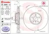 Вентильований гальмівний диск Brembo 09D89513 (фото 1)