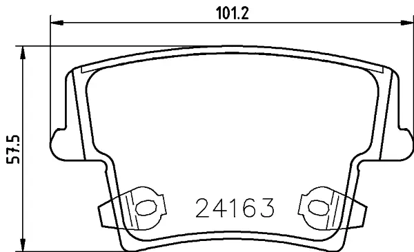 Задні тормозні (гальмівні) колодки Brembo P11018 (фото 1)