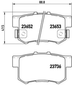 Задние тормозные колодки brembo P28039 Хонда Шатл