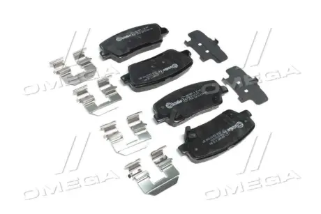 Задние тормозные колодки brembo P30063 Hyundai Санта фе 2