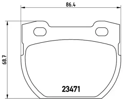 Задние тормозные колодки brembo P44006